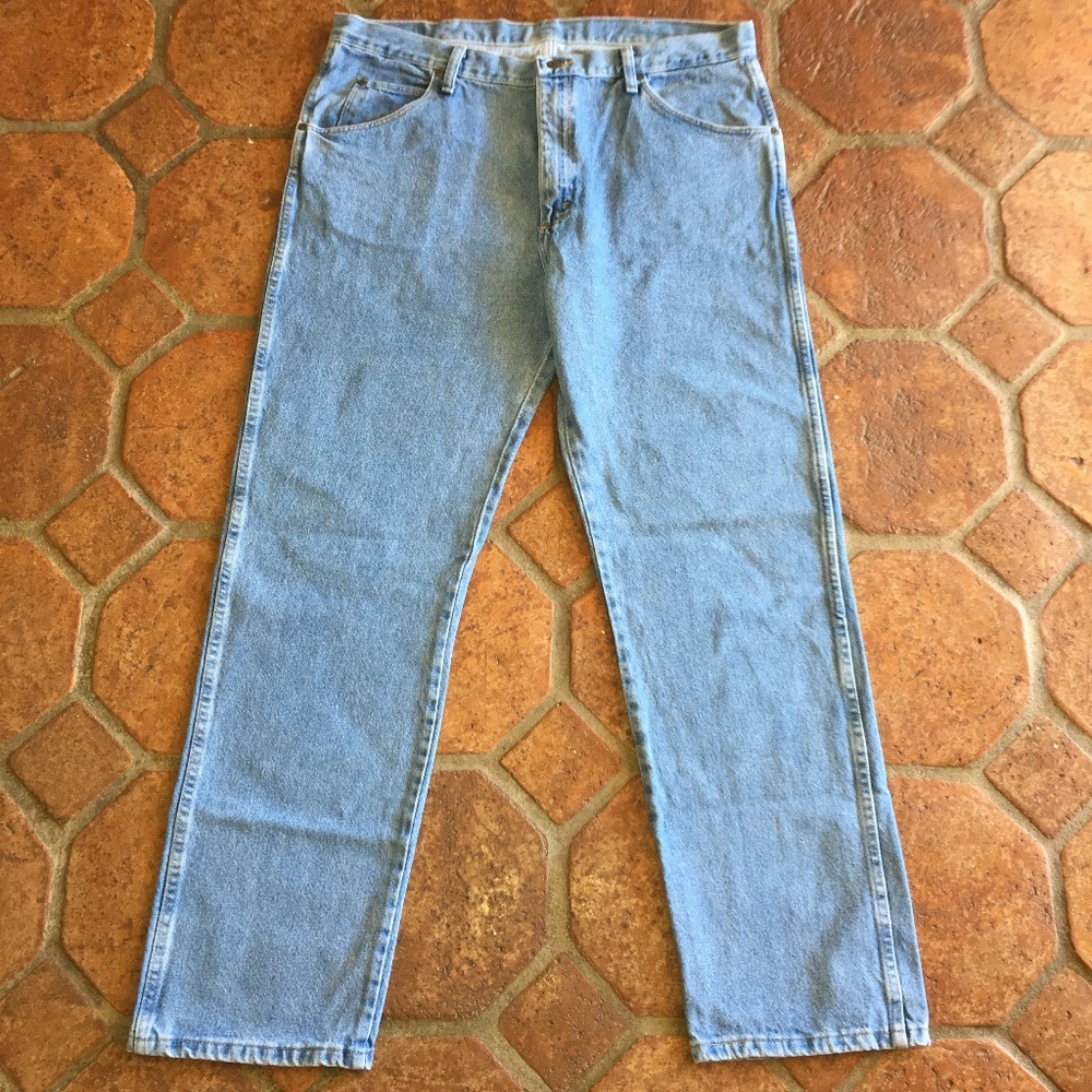 Wrangler Regular Fit Straight Leg Men's Blue Jeans
